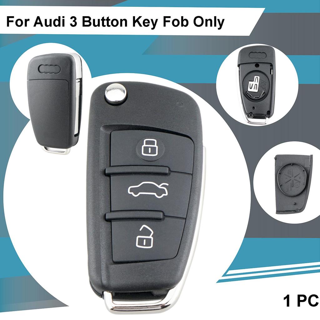 Kryt puzdra na diaľkové ovládanie na auto Flip Shell 3 tlačidlo pre A3 A4 A6 Q7 S6 TT Quattro TT A4 A6 A8 2006-2013 Držiak na diaľkový kľúč Protect