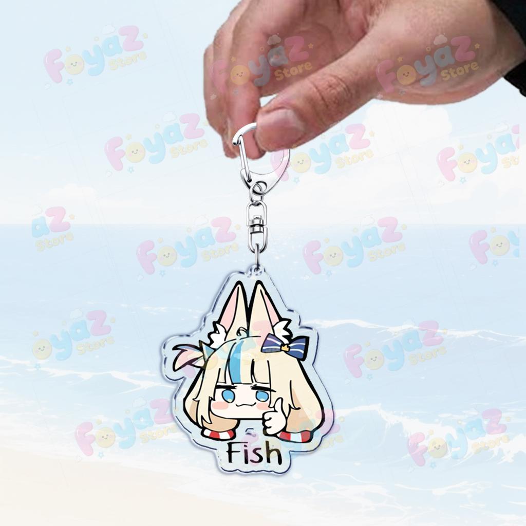 Cute Cartoon Sameko Saba Keychain Llavero Accessories Bag Cute Animal Kawaii Farming Charm Women's Keyrings Fans Gift