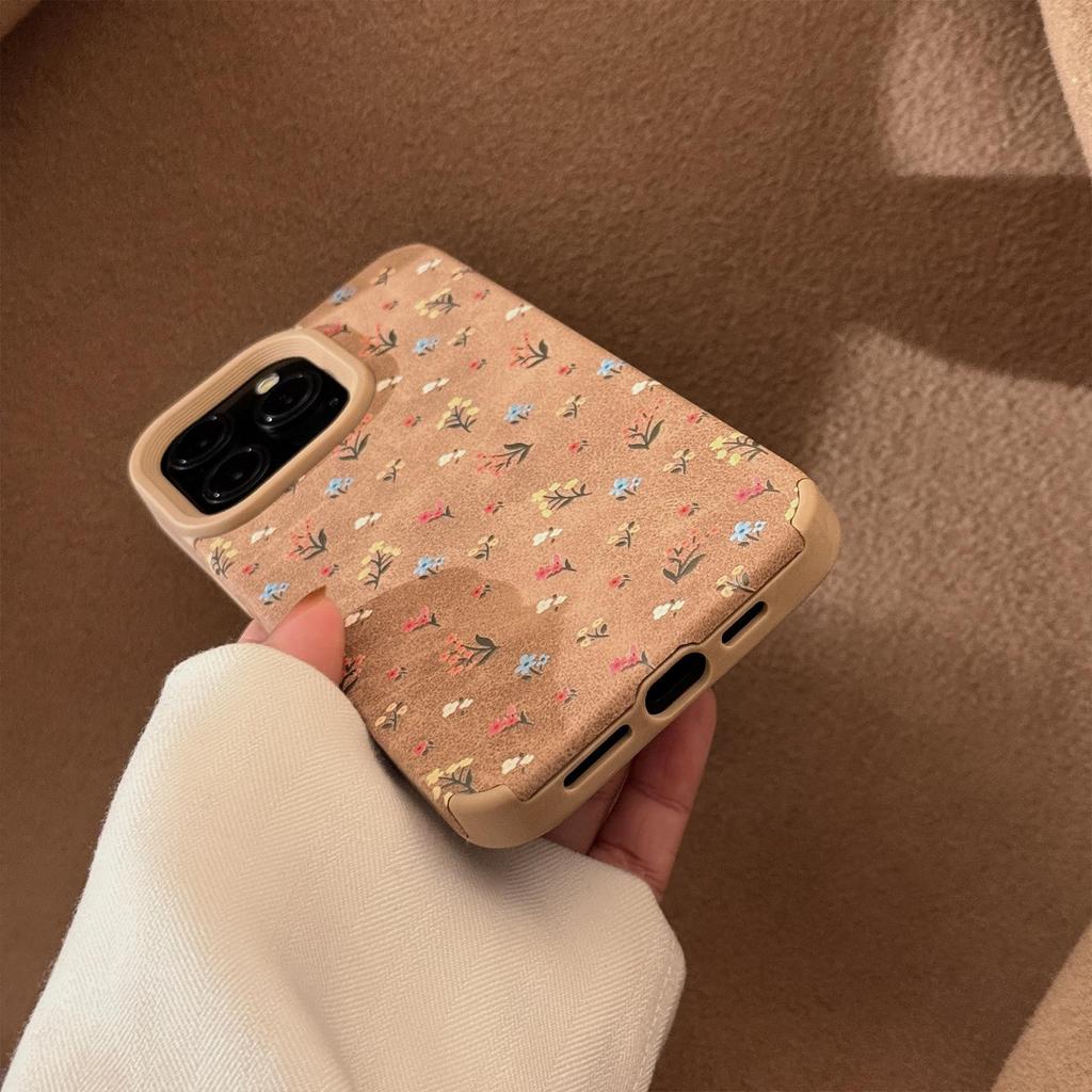 Vintage Small Flower Case for iPhone 13 iPhone 15 iPhone 16 Pro Max