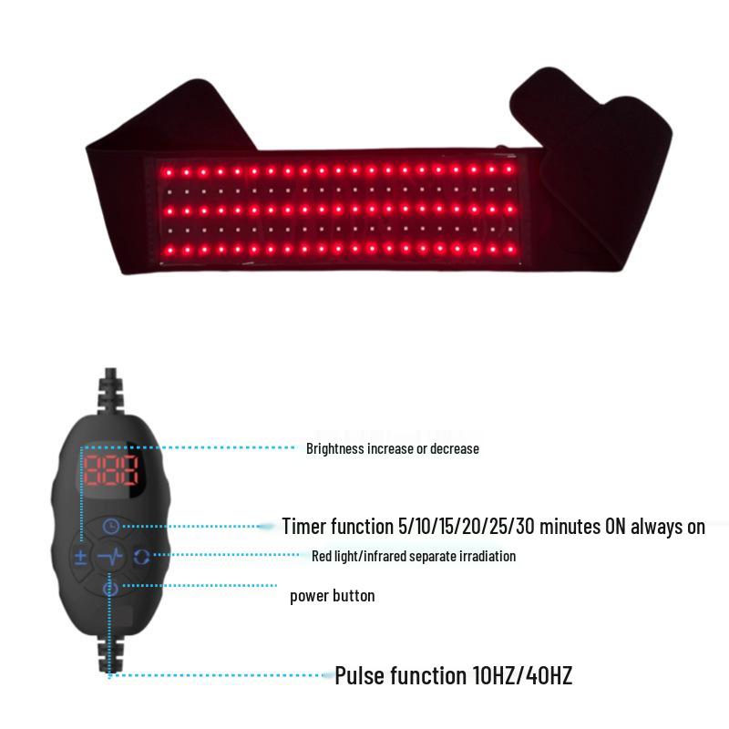 Red Light Infrared Therapy Waist Belt for Back Pain Relief