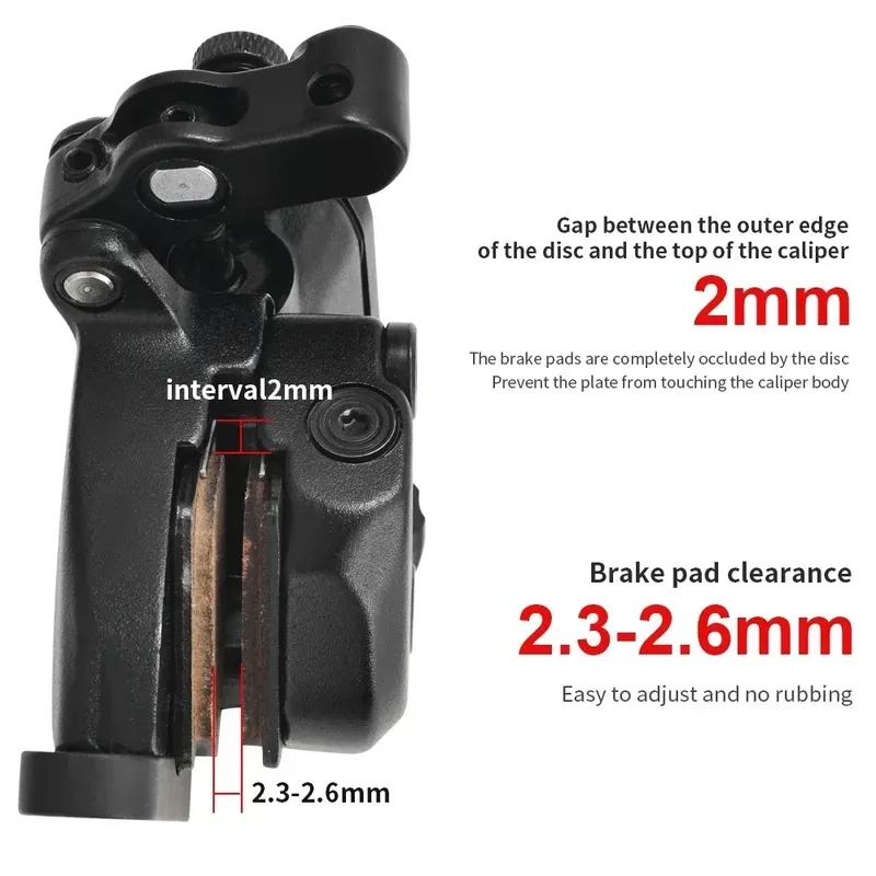 TANKE Line Pulling Oil Pressure Calipers Hydraulic Disc Brake  Road Bike Brake Set RUSH Front Rear 160MM Scooter Bicycle Parts