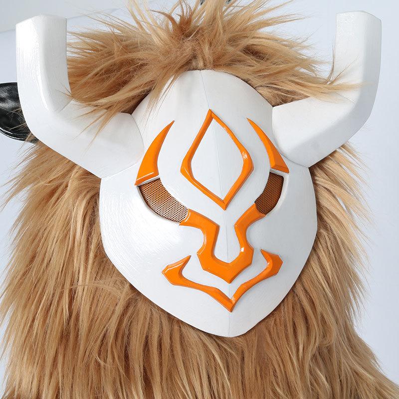 Genshin Impact Hilichurl Cosplay kostýmní mužská plyšová maska ​​Dvourozměrná hra