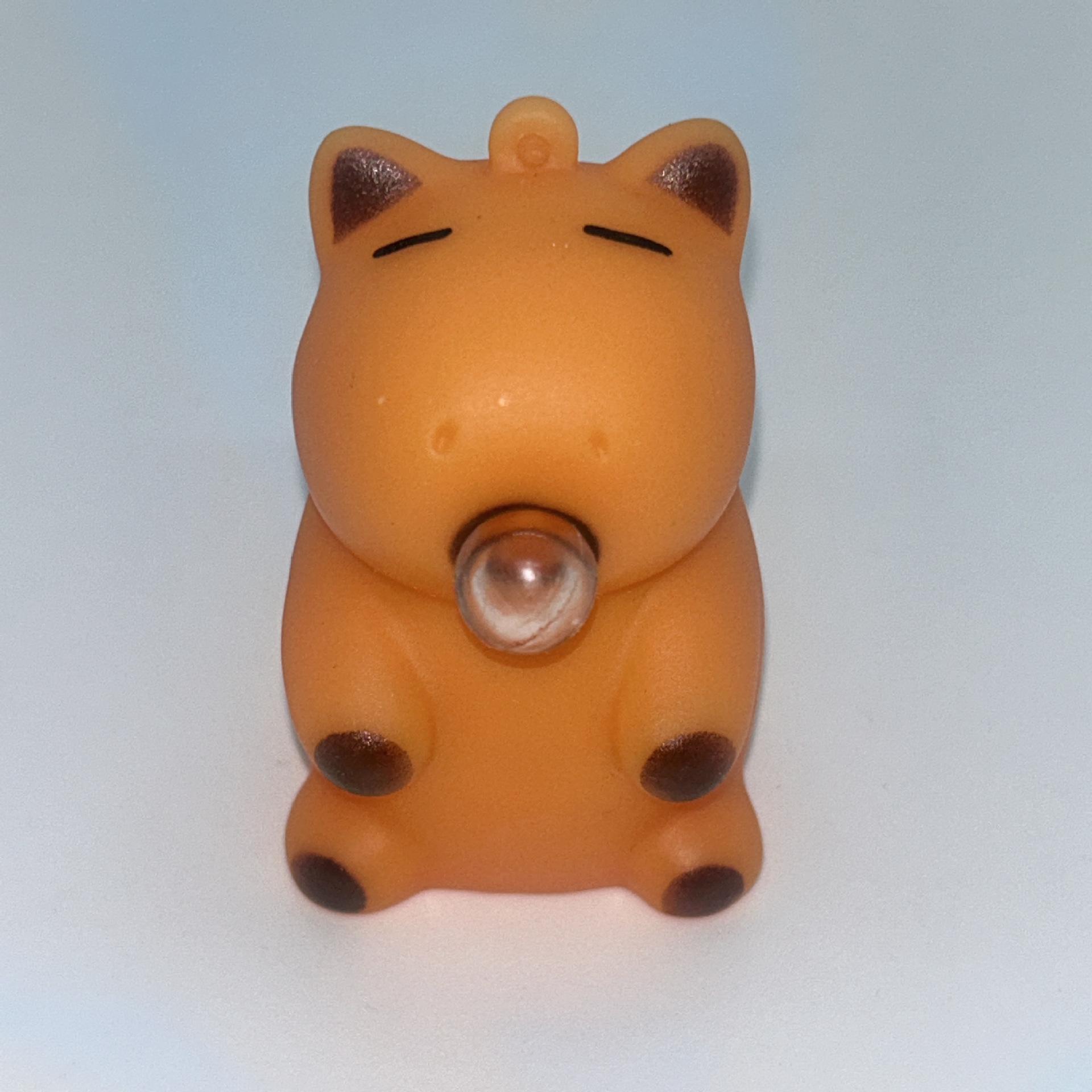 Capybara Bubble-Blowing Squeeze Toy - Stress Relief & Creative Pendant for Kids 7x4x4 cm