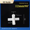 Three-Dimensional Plastic Right Angle Joint Connector for Tent and Studio Accessories