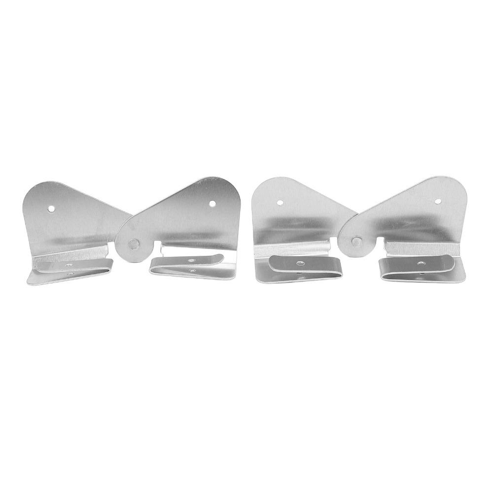 2set Silver Downspout Flip-Up Hinge Aluminum Material Rain Water Gutter Hinge  Outdoor Drainage