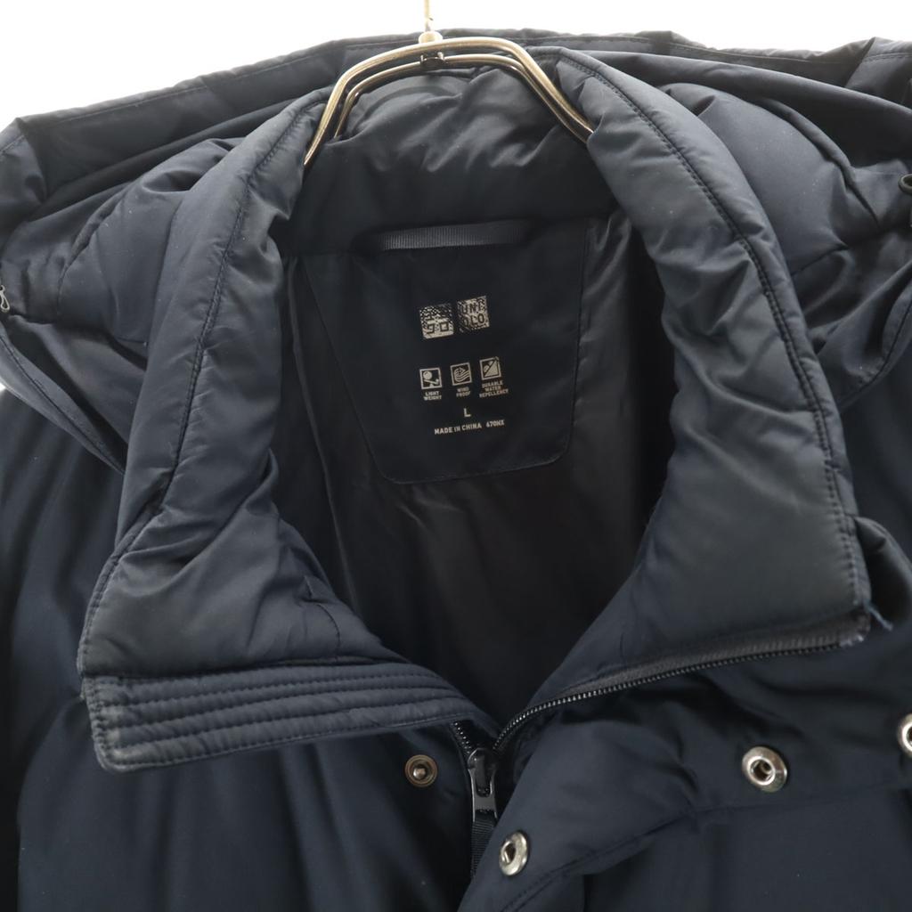UNIQLO seamless down coat L Navy Men's Used