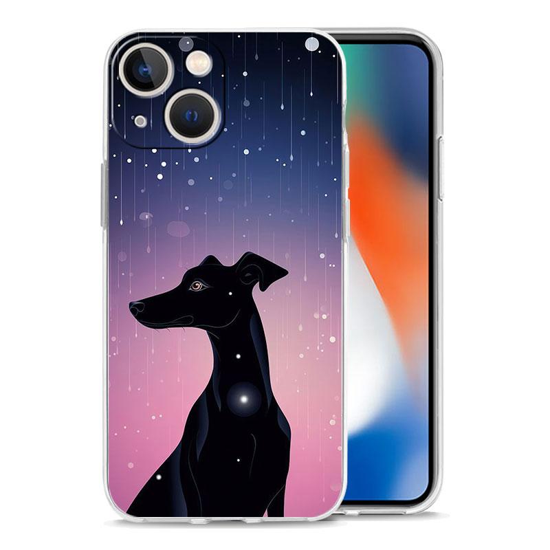 Phone Case For iPhone 17 Air Cases iPhone 16 15 12 13 14 Pro Max SE 7 8 Plus iPhone11 Clear Soft Cover Galgo Greyhound Dog