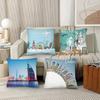 1 Stück Weltstädte Reise Rom Sydney Paris Dubai Kissenbezug Mode Quadratischer Kissenbezug Schlafzimmer Sofa Raum Ins Dekoration Freizeit