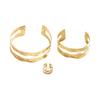 Adjustable Double Arm Open Bracelet: Sleek Design, Cold Aesthetic