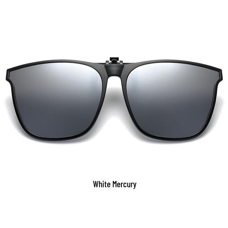 Trendy Polarized Clip-on Sunglasses for Myopia: UV Protection, Night Vision, Driving & Fishing, Unisex