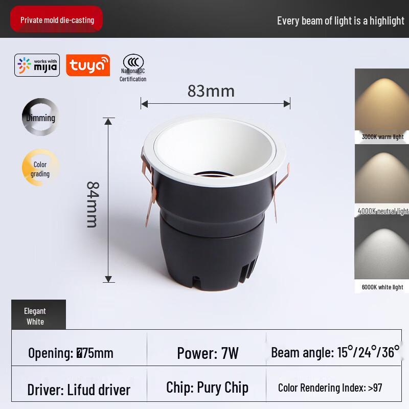 

Mengpao Bluetooth Recessed Full Spectrum Wall Washer Light