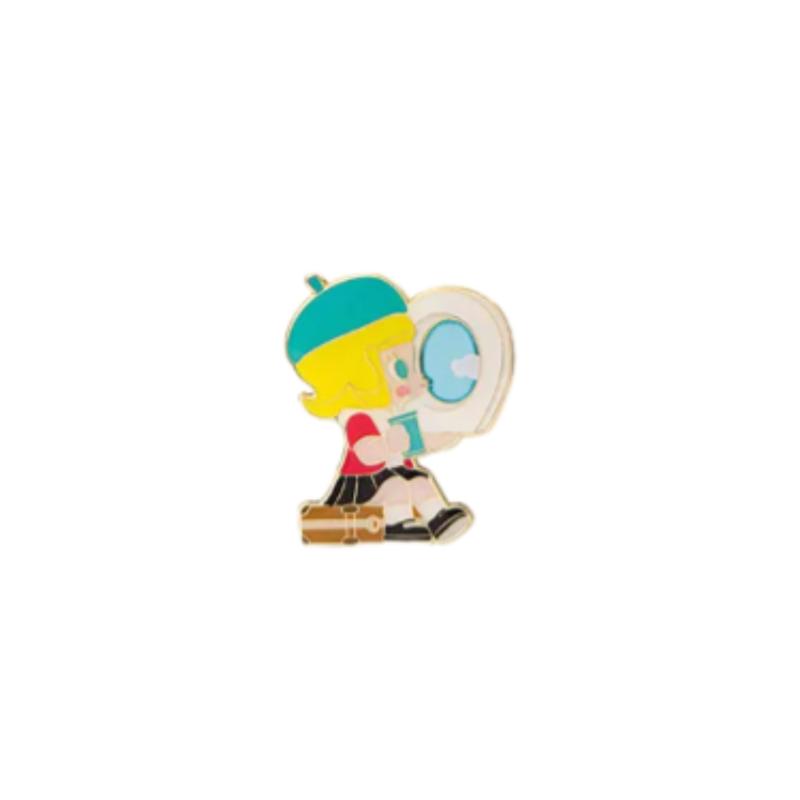 POP MART Molly Fantasy Hobo Memo Collection Badge Blind Box Products, Single Mystery Box