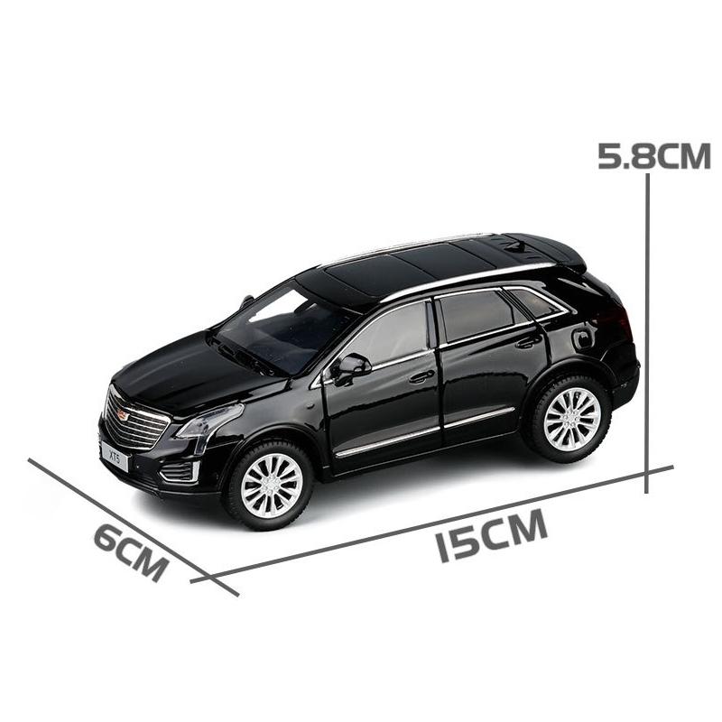 1/32 Cadillac XT5 SUV Sport Toy Car Model Diecast Alloy Vehicle Miniature Sound & Light Collection Gift for Boy Children