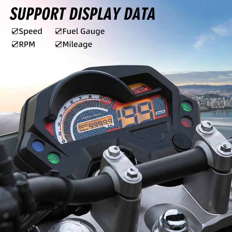 Motorcycle Speedometer Meter Digital Universal Tachometer Dashboard Electronics Indicator LCD Display For Yamaha FZ16 FZ 2.0 16
