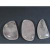 3Pcs Natural Baby Pink Rose Quartz Fancy Cabochon Loose Gemstone Lot 203Cts. A-755