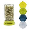 2pcs ABS Mason Jar Sprouting Lid 86mm Filter Cover Vegetable Seed Growing Lid  Wide Mouth Jar