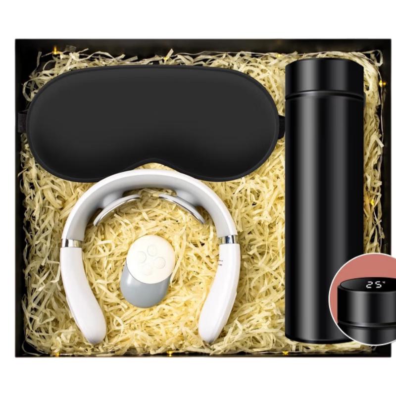 Smart Neck Massager & Temperature Mug Gift Set
