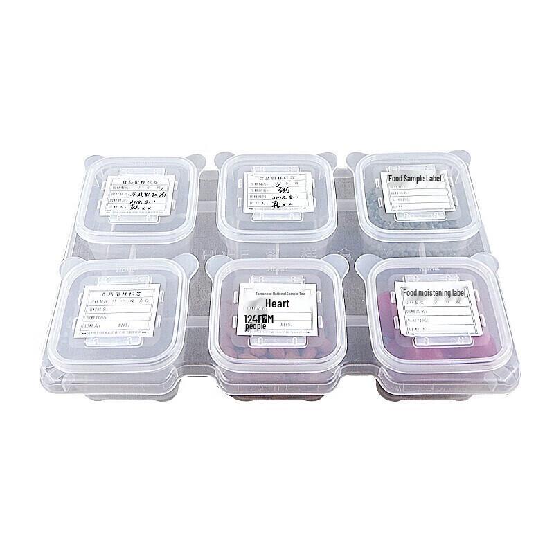 Homeglen Transparent 6-Compartment Food Sample Box