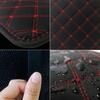 Car Accessories Armrest Cover Pads PU Leather Center Console Box Cushion Mat Red