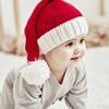 Christmas Knitted Hat with Pompom for Kids & Adults - Soft Santa Hat for New Year Party Gift