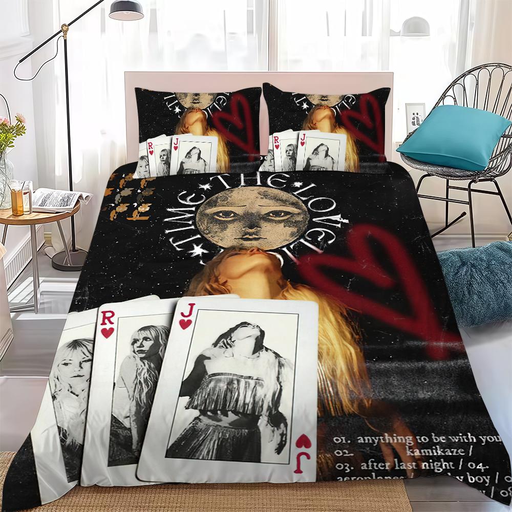 Sängerin Carly Rae Jepsen Bettwäsche-Set Home Style Bettwäsche Weiche Baumwolle Wäsche Bett 3-teiliges Set Studentenwohnheim Geschenk