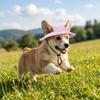 Adjustable Strap Dog Fisherman Hat Breathable Pet Sun Hat Dog Sunscreen Hat  Dog Accessories