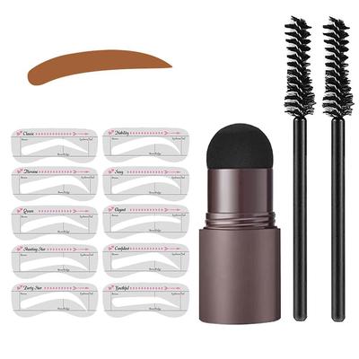 Quick Eyebrow Stamp Shaping Kit Natural Eyebrow Powder Stamp Makeup Waterproof Long Lasting Eyebrow