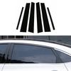 6Pcs Car Pillar Posts for Hyundai Creta Ix25 2020 2021 2022 2023 Glossy Black Door Window Trim Stickers Styling Accessories