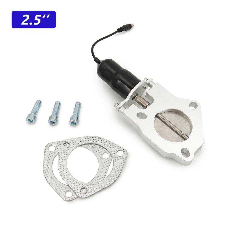 Universal-Auspuff, elektrisches Auslassventil, 2,5 und 3,0 Zoll, Auspuff-Ausschnitt-Kit ohne elektrischen Fernschalter
