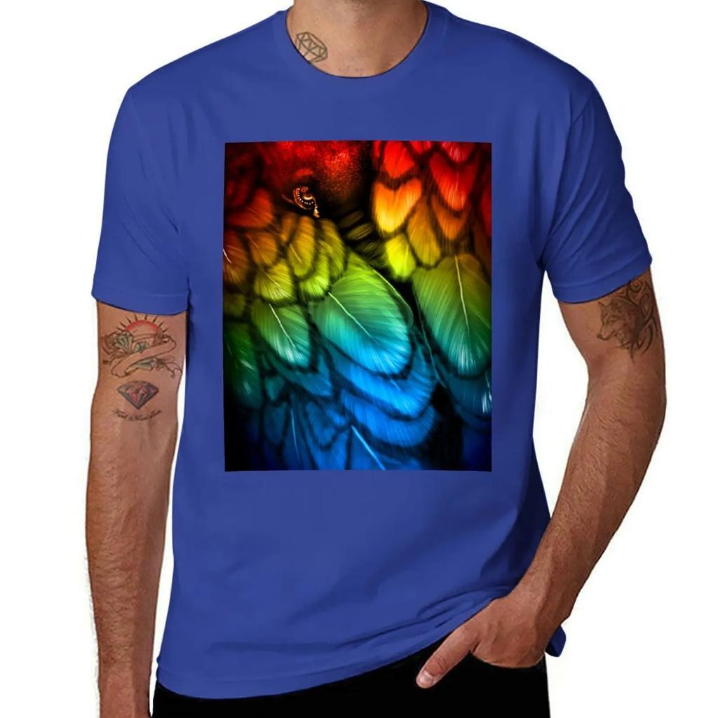 Blackbird - Rainbow Edition T-Shirt plus size tops anime tshirt oversized graphic tee tshirts for men