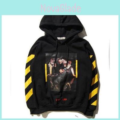 Off Co White Virgil Abloh Pyrex Vision Coat Religion Long Sleeve Hoodie Unisex