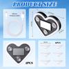 2Pcs Car LED Ambient Light-Solar-Powered Heart-Shaped LED Neon Light, Solar-Powered Heart-Shaped Atmosphere Light with 3 Modes,IP65 Waterproof