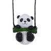 Lanyard Panda Car Rearview Mirror Pendant Resin Car Hanging Ornament  Automobile Decoration