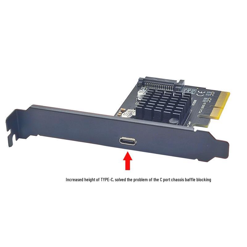 USB 3.2 Gen2x2 20Gbps Expansion Card with Asmedia ASM3242 Chip - PCI-E 4X to Type-C
