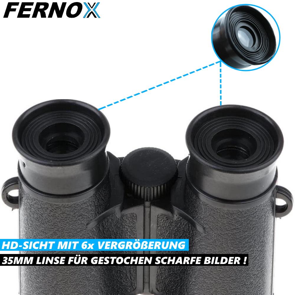 FERNOX Kikkert Binokulær Feltkikkert 6X35 Barn Voksne Vanntett Kompakt
