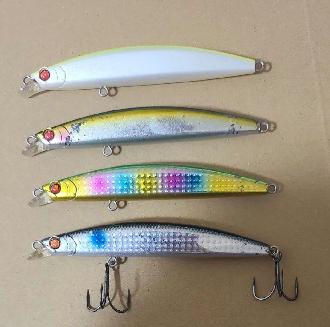 APIA Dover 120F Sea Bass Minnow Lure 4-piece Set Bulk