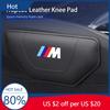 New Car Leather Knee Pad Leg Pad Hand Inside Armrest Leg Pad Holder Support Accessories For E46 E90 E60 F10 E39 F30 E36
