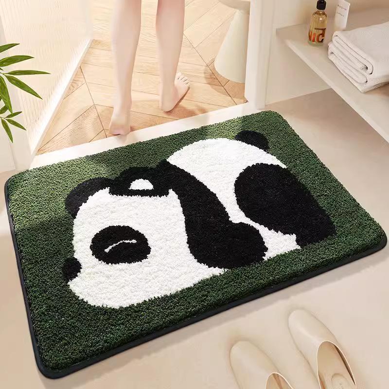 Adorable Imitation Cashmere Absorbent Bathroom Mat Carpet for Bedroom & Toilet