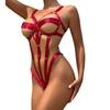Women's Sexy European & American Jumpsuit Lingerie with Adjustable Wide Straps and Hollow Design