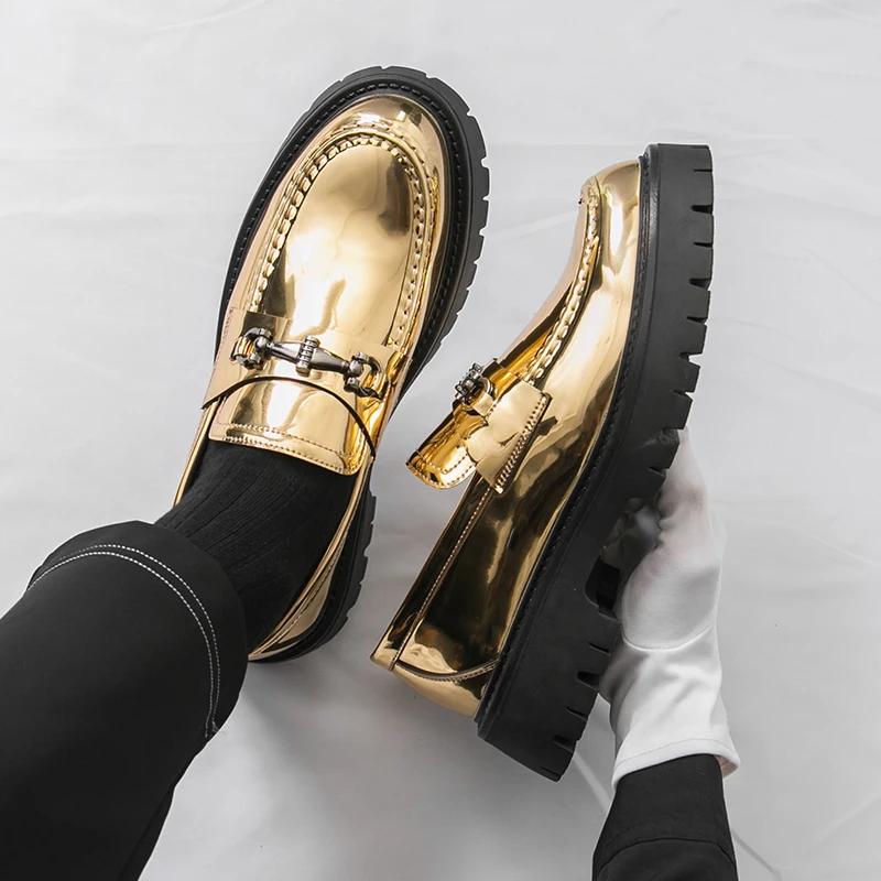 Men Shoes Fashion Loafers Casual Comfortable Slip on Shoes Thick Sole Walking Shoes