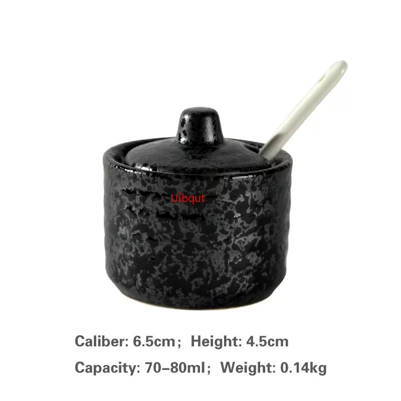 Japanese Tank Creative Seasoning Can Ceramic Seasoning Tank Kitchen Ware Storage Bottles and Jars Bottle Glass Bottle Jars