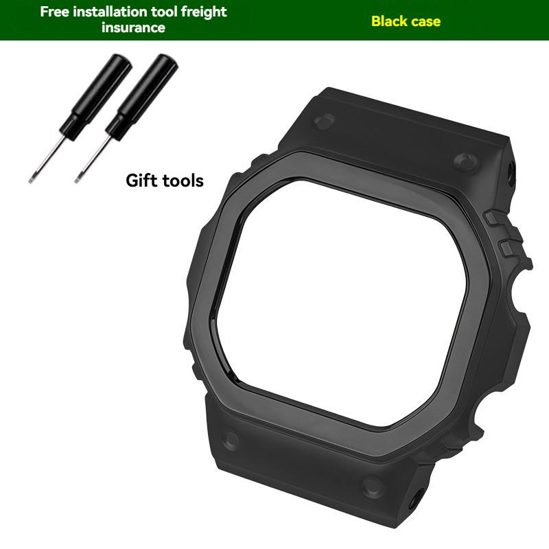 Для Casio Маленький Серебристый Куб 3459 Серии GMW-B5000 Высококачественный Цельнометаллический Нержавеющая Сталь Ремешок Корпус Аксессуары GMW-B5000