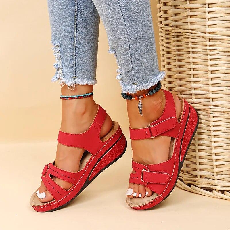 Summer Wedge Sandals for Women 2024 New Fashion Non Slip Beach Shoes Woman Lightweight Casual Platform Sandals Female Plus Size