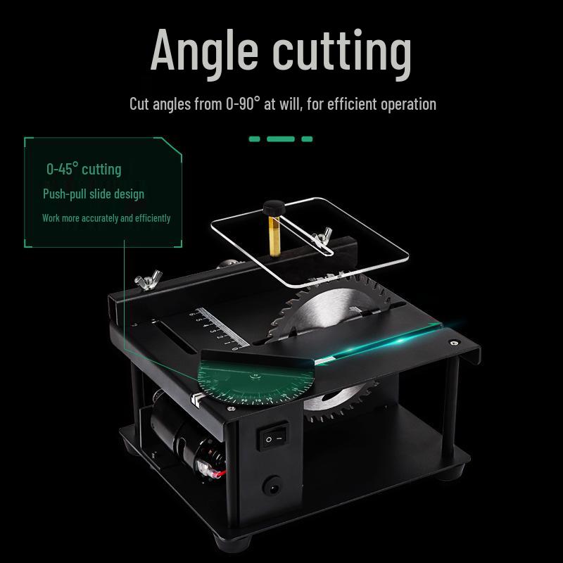 Mini Precision Table Saw - Portable Multifunction Chainsaw for Household Woodworking and Sliding Cuts