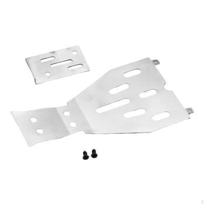 1:10 skala Edelstahl Skid Platte Ersatzteile Chassis Schutz für RC AUTO Hobby Modell