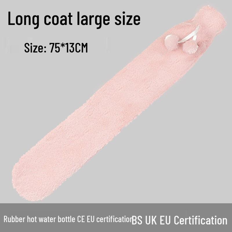 Explosion-Proof Hot Water Bottle: Rubber Design for Stomach and Feet, Long-Lasting Warmth