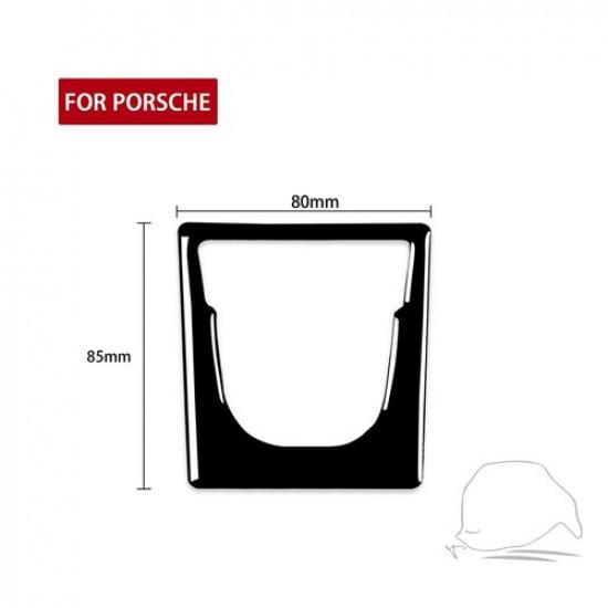 Piano Black Interior Electronic Handbrake Cover Trim For Porsche Macan 2014-