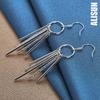 Orecchini con piercing a nappa in argento sterling 925, gioielli da sposa alla moda