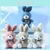 Adorable Cute Bunny Plush Keychain Doll Cartoon Soft Toy Accessory For Bags