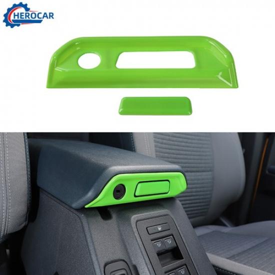 Light Green Car Armrest Box Switch Decoration Cover Stickers for Ford Bronco 21+